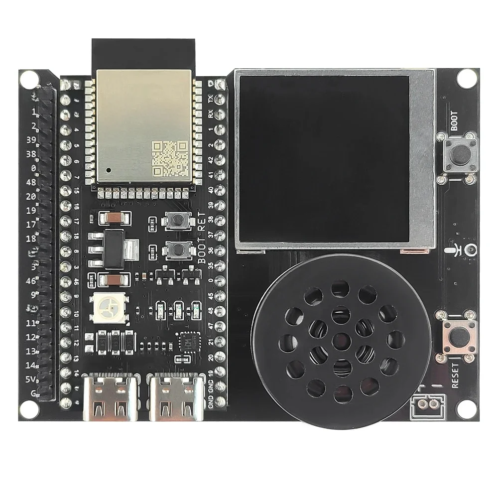 Płytka rozwojowa ESP32S3 N16R8 z 1,54-calowym wyświetlaczem TFT, zestaw adaptera rozszerzającego z głośnikiem do samodzielnego montażu modułu AI Type-C Wifi ESP32-S3 — zdjęcie produktu 7