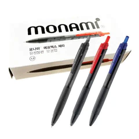 모나미 FX ZETA 볼펜 1.0mm 1갑 12자루 유성펜 필기