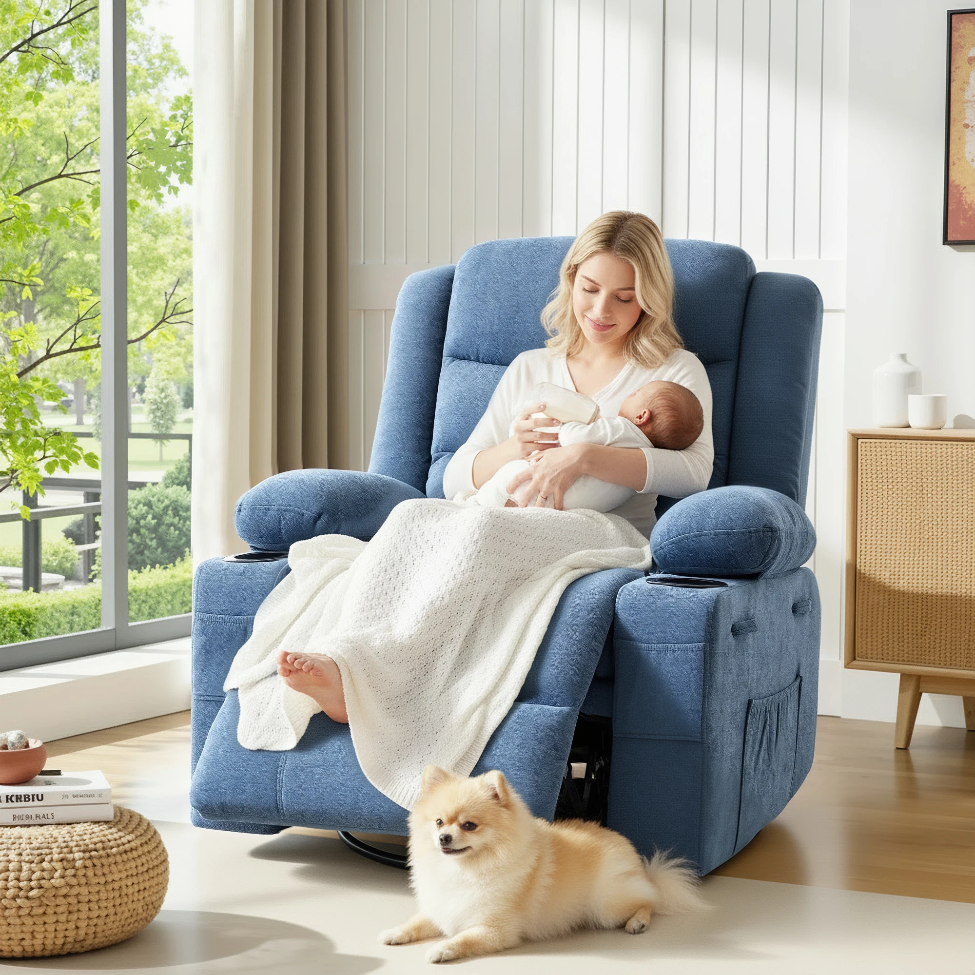 Ręcznie sterowany obrotowy fot – Rocking Chair Nursery recenzja i cena