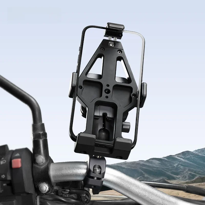 AliExpress FANAUE Motorcycle Phone Holder 360° Rotating Adjustable Aluminum Alloy Handlebar Cell Clip for ATV/UTV Bike Bicycle Motorbike