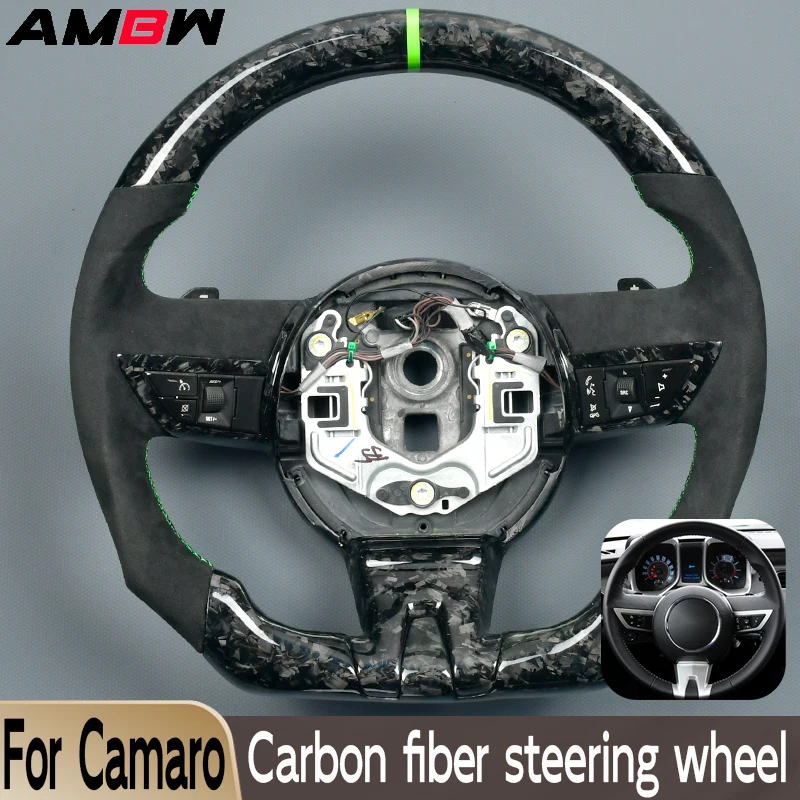 

For Chevrolet Camaro 2009, 2010, 2011 Customized Forged Carbon Fiber Steering Wheel With Multiple Style Choices Car Accessories