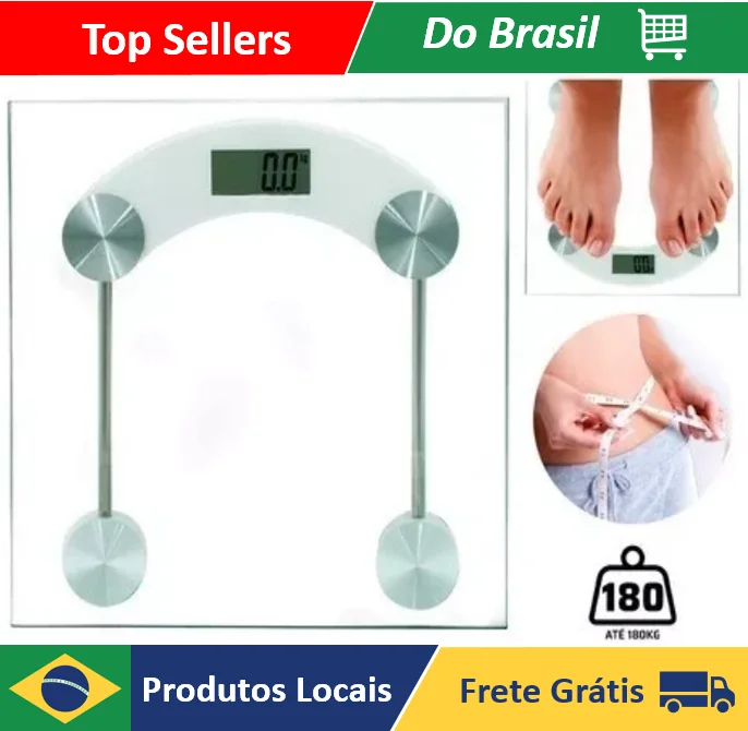 Quadratische digitale Waage bis 180 kg – Neverdie Store