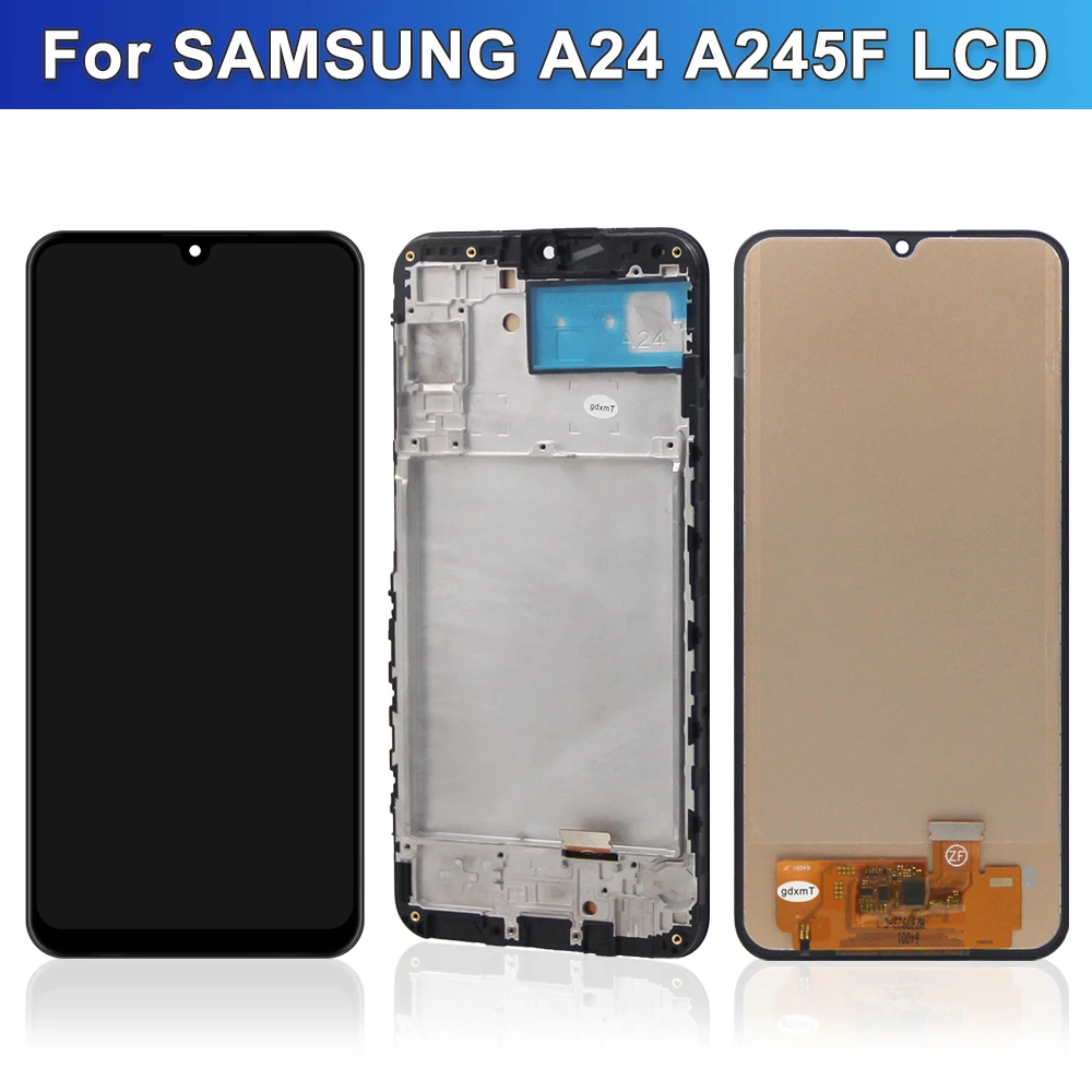 TFT Oled A24 Screen, For Samsung Galaxy A24 4G LCD Display SM-A245F Touch Screen Replacement For Samsung A24 Display with Frame