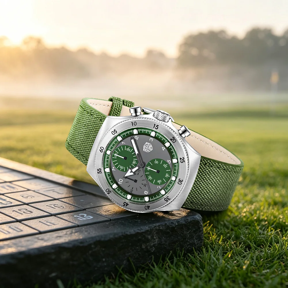 2026rollstimi-men's-watches-top-outdoor-fashion-men's-quartz-watch-vd55-sports-waterproof-men's-watch-sapphire-green-nylon-strap