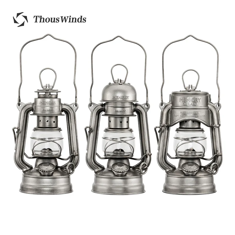 

Thous Winds Memory Oil Lamp Portable Camping Lantern Retro Light Outdoor Windproof Lantern for Hiking Picnic Backpack Bush Craft