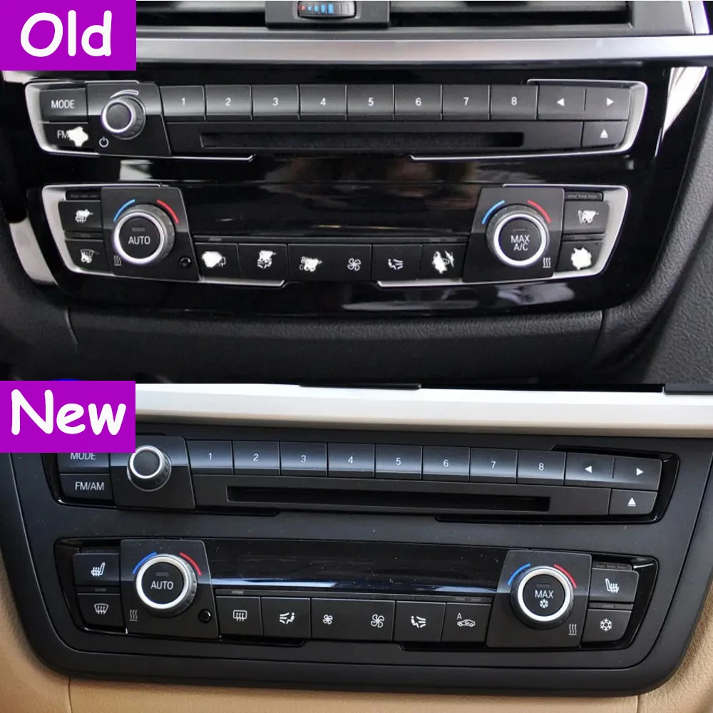 Dashboard Air Volume Air Conditioning Wind Fan MAX AUTO AC Switch Control  Button For BMW 3 Series F30 F35 F32 F33