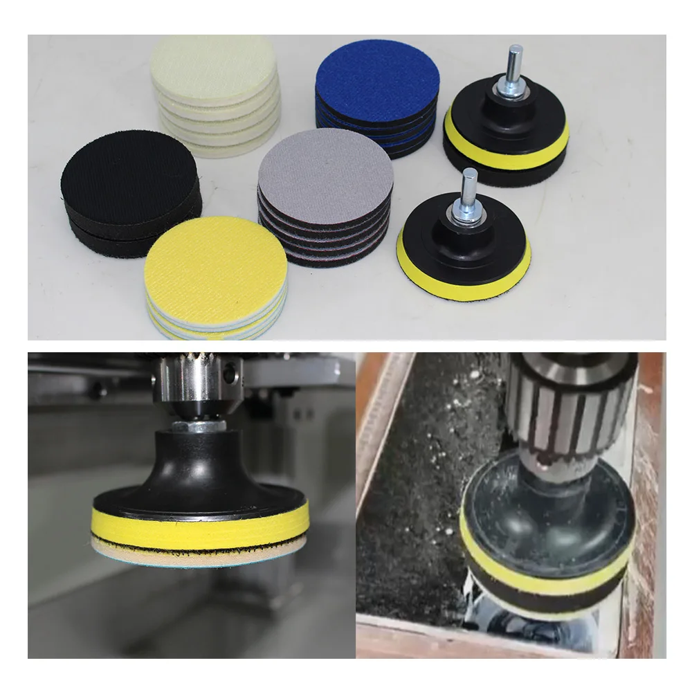 Dry Polisher Sanding Disc Holder Sand Paper Backing Polishing Pad Hand Grinding Block PU Sanding Disc for LCD Polishing