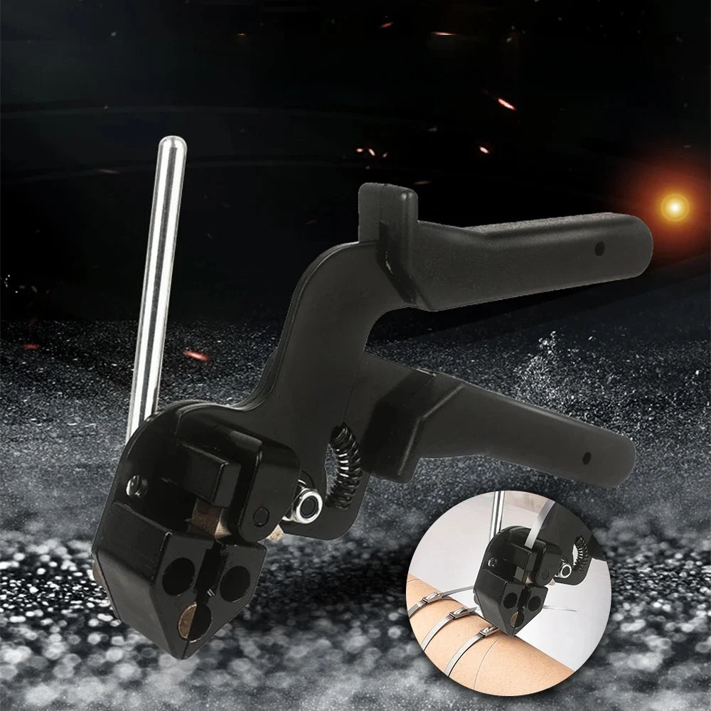 Stainless Steel Cable Tie Metal Pliers Cable Tie Gun Crimper Tensioner Fastening Tools Zip Cutter for Metal Flanges Hand Tool