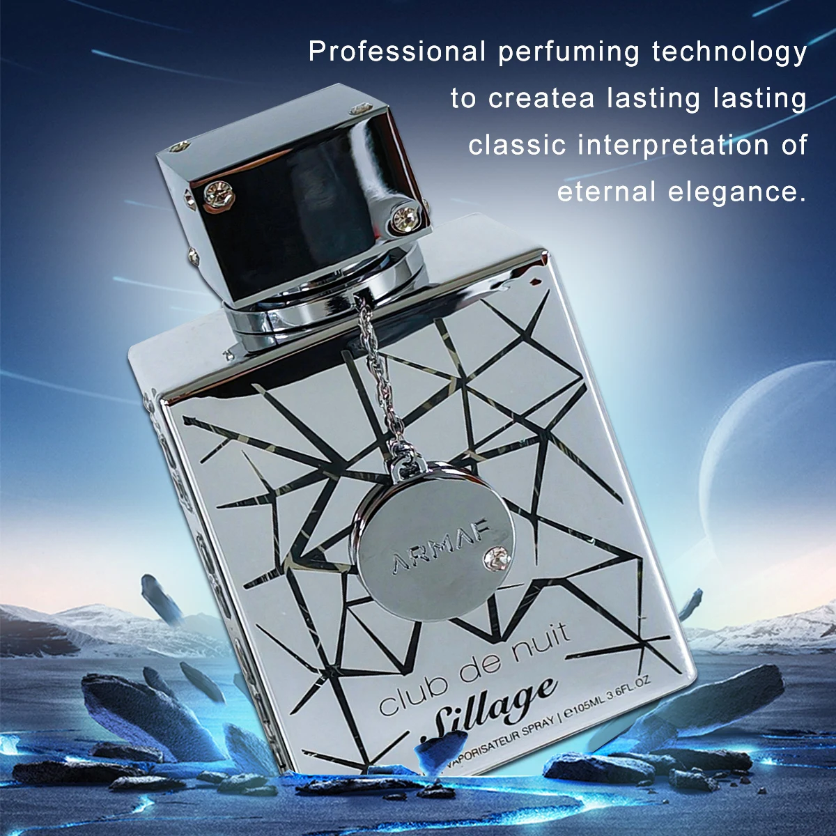 아르마프 클럽 드 누이트 시알리지 3.6oz/105ml 향수. 오래 지속되는 향기. 일상 사용, 데이트, 파티, 생일, 선물용으로 적합합니다.