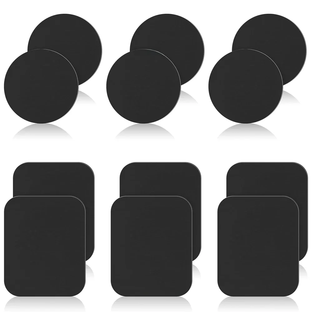 Aimant de voiture pour Support de téléphone de bureau autocollant magnétique de téléphone en métal Support de plaque de téléphone portable Support universel de montage de voiture