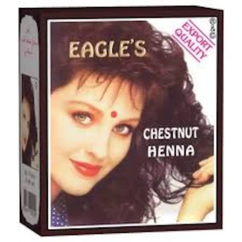 Eagle's Henna Chesnut Original Indian Henna 10gr 6 Pack Hair dye Color Henna Natural Hair color harmless color henna for tattoos