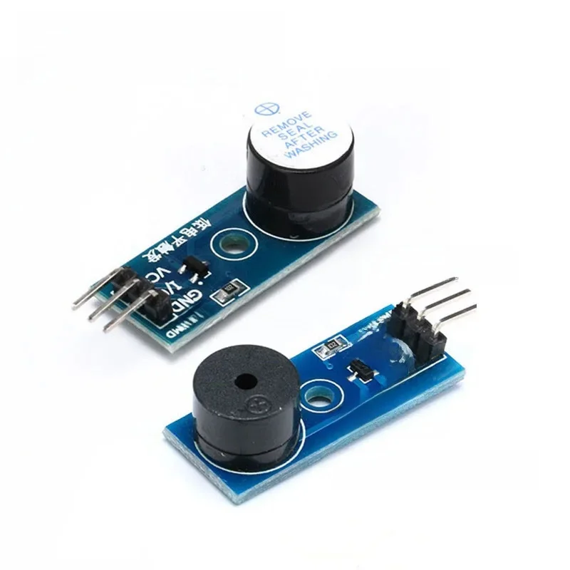 10 sztuk/1 szt. Aktywny głośnik pasywny Brzęczyk Moduł dźwiękowy 5 V Wyzwalacz niskiego poziomu dla Arduino Diy Kit — zdjęcie 2