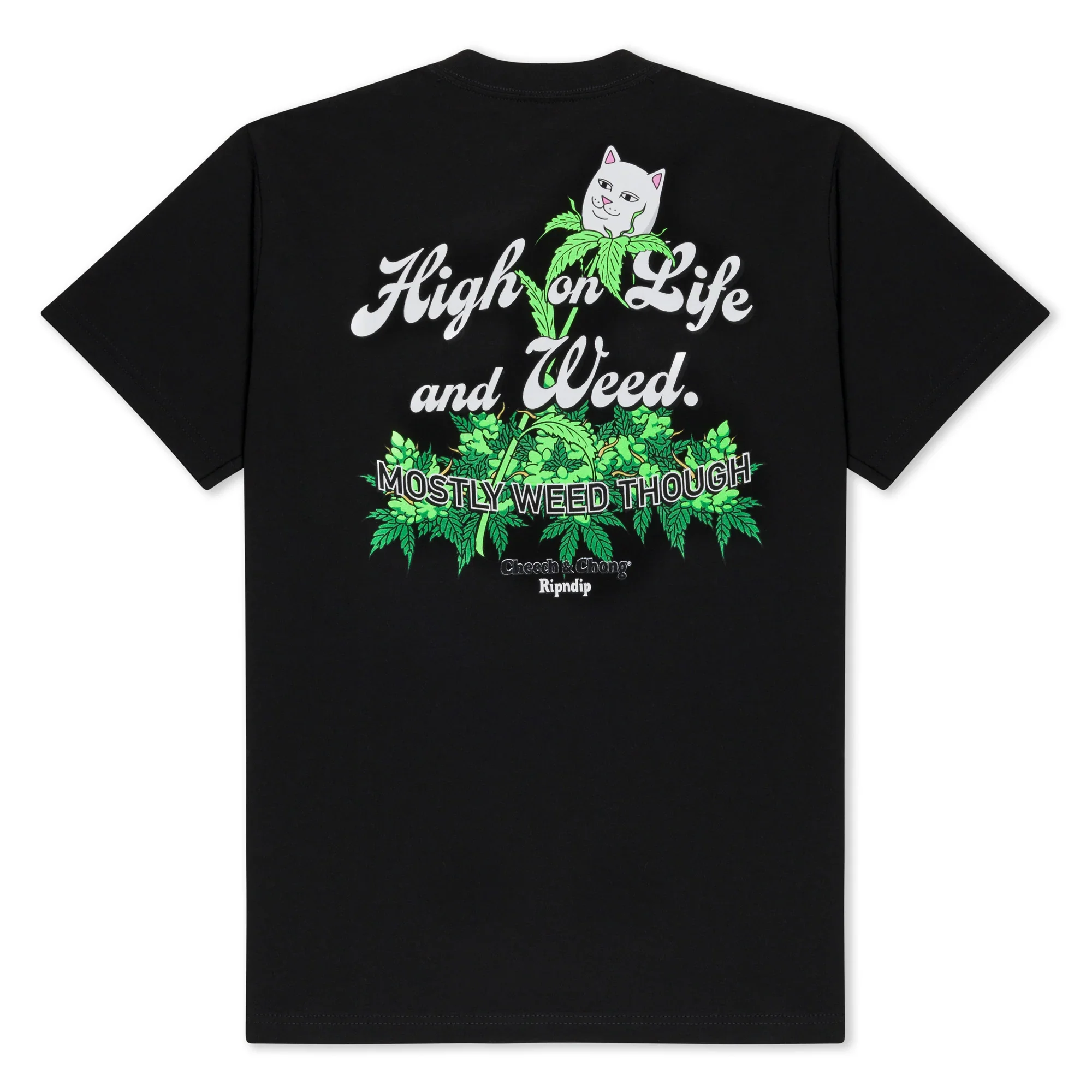 High on life Printed American Short Sleeve T-Shirt Couple's Half Sleeve Tops Men's and Women's Street