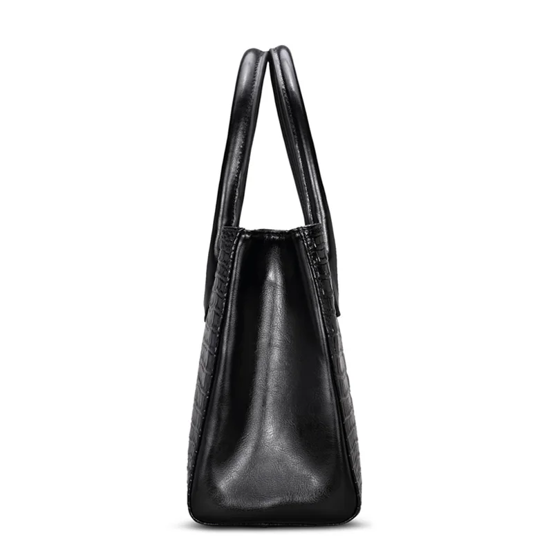 Cowhide Leather Handbag Large Capacity Casual Shopping Single Shoulder Bag Crossbody Retro Women Briefcase Soft New Designer Bag