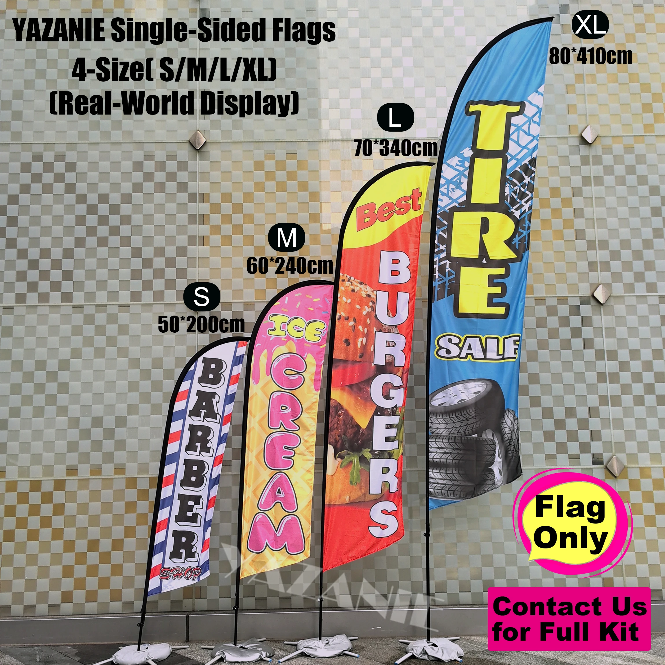 Barber Shop Windless Feather Banner Flag Single Double Sided Custom Swooper Beach Flag for Salon Haircut Advertising Outdoor