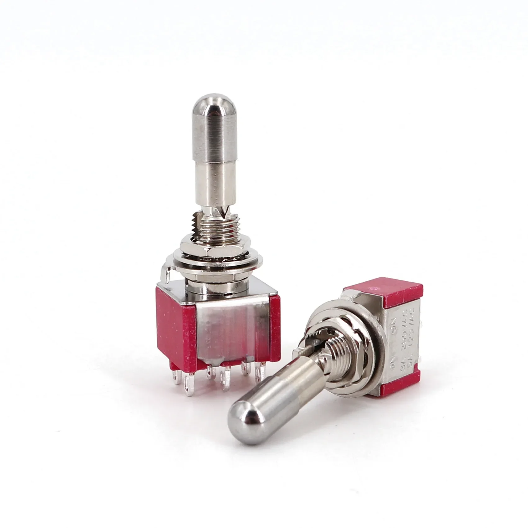 Salecom T80-T LK-Serie Miniatur-Kippschalter mit Verriegelungsgriff, 1/4 Zoll, Panelmontage, 5 A/125 VAC