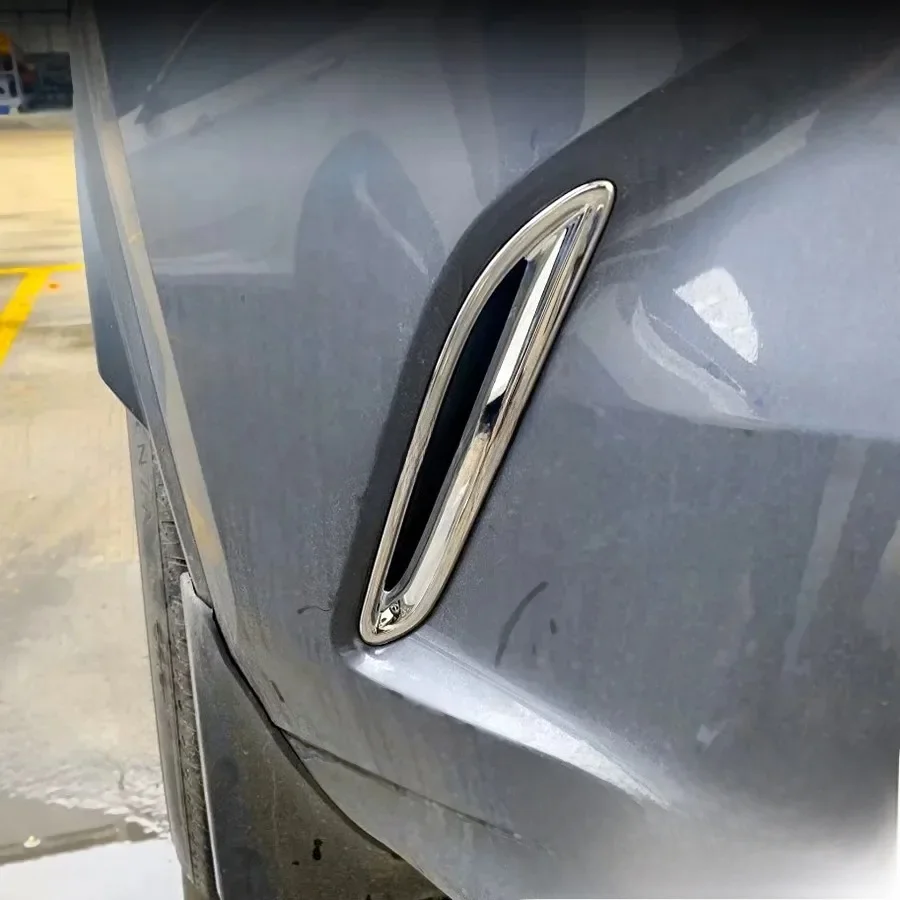 2Pcs Chrome Car Rear Bumper Air Vent Outlet Cover For Lexus NX 250 350 350h 2022-2024 Exterior Accessories