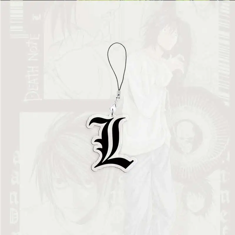 Anime Death Note L Lawliet Mobile Phone Charms Acrylic Small