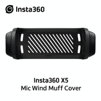 Insta360 X5 Original Mic Wind Muff Cover | Snap-On Noise Reduction Shield | Clear Audio Pickup | Acoustic Foam Windshield Kit