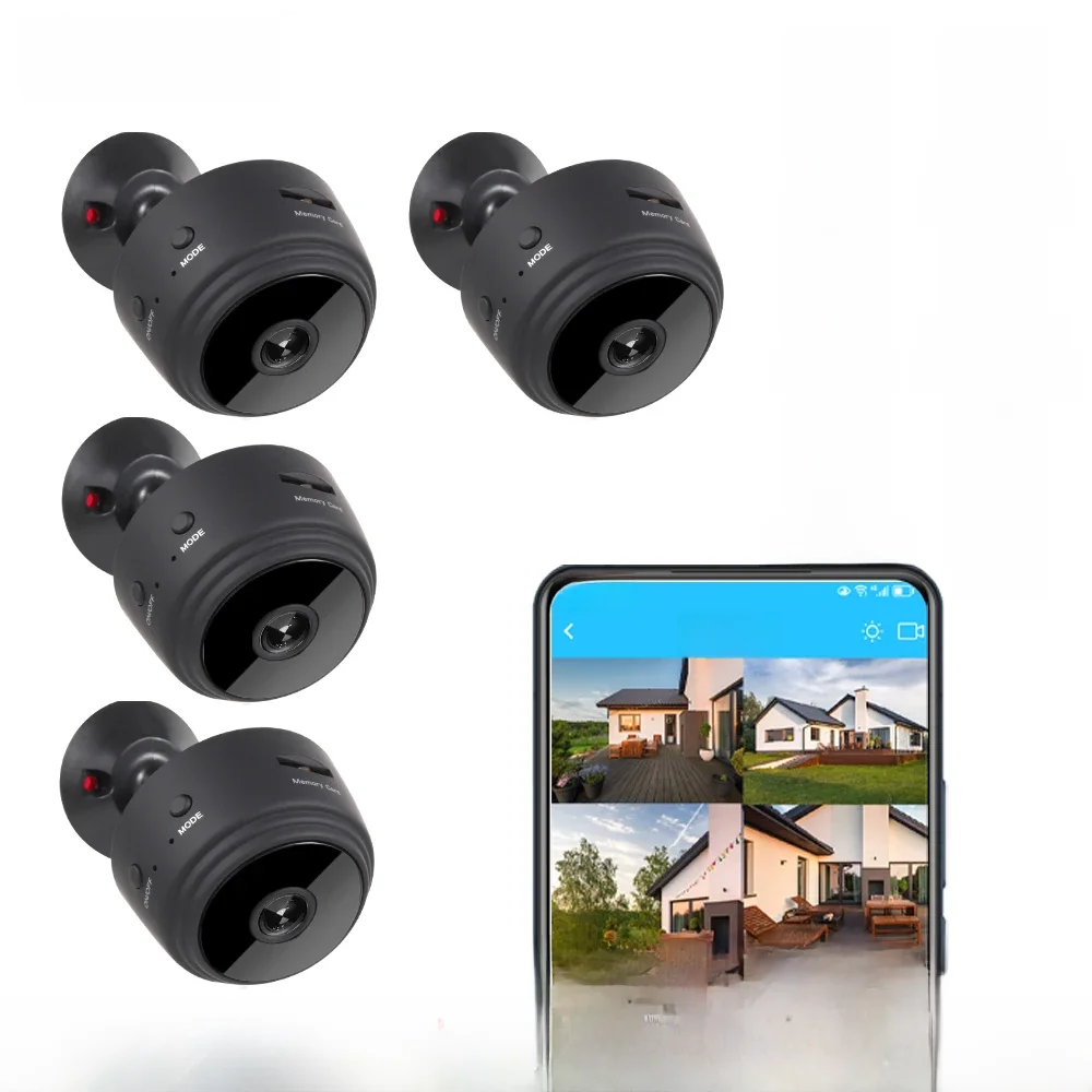 2023 New 4K A9 Mini Wifi Camera Wireless Video IR Night Vision Motion Detection Home Security Surveillance Cam Monitor