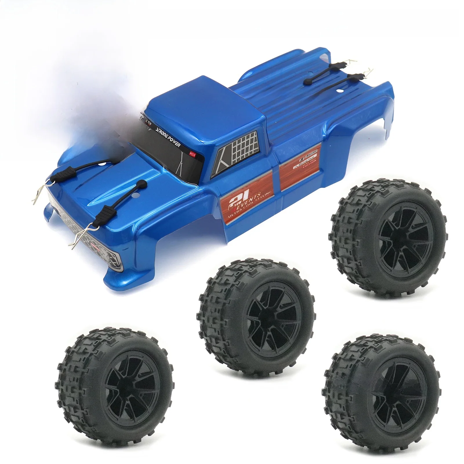Pneu de roue de carrosserie de camion monstre pour MJX Hyper Go 14210 H14BM 1/14 RC, pièces de mise à niveau de voiture, accessoires, jouets, loisirs