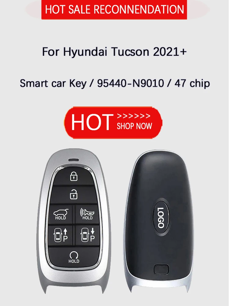 For Hyundai Tucson 2022 Smart Key 7 Buttons 433MHz 95440-N9010 CN020241