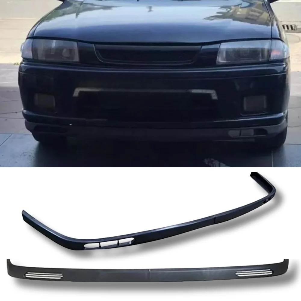 For Mazda 323 2 Pcs Front Bumper Lip Body Kit Spoiler Splitter Diffuser High Quality ABS Plastic Professional Tuning Parts