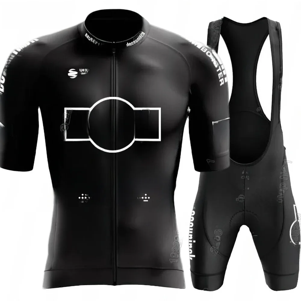 AliExpress Black Alpecin Deceuninck Team Cycling Jersey 2025 Set Bicycle Clothing Road Bike Shirts Suit Bicycle Bib Shorts MTB Ropa Maillot