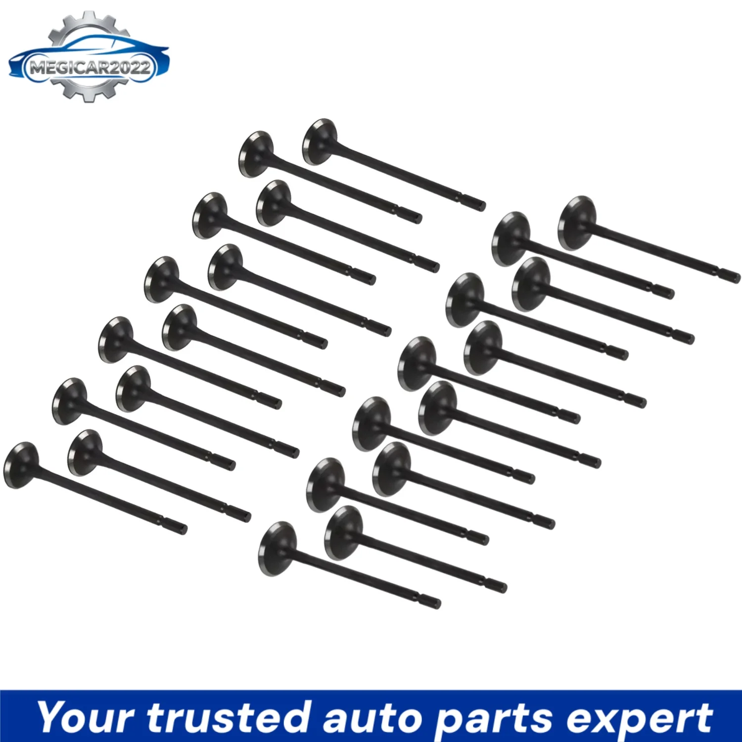 24pcs G6EA 22211-3E000 22212-3E000 Intake & Exhaust Valve For Hyundai Grandeur Azera Santa Fe Kia Cadenza K7 Carnival Sedona 2.7
