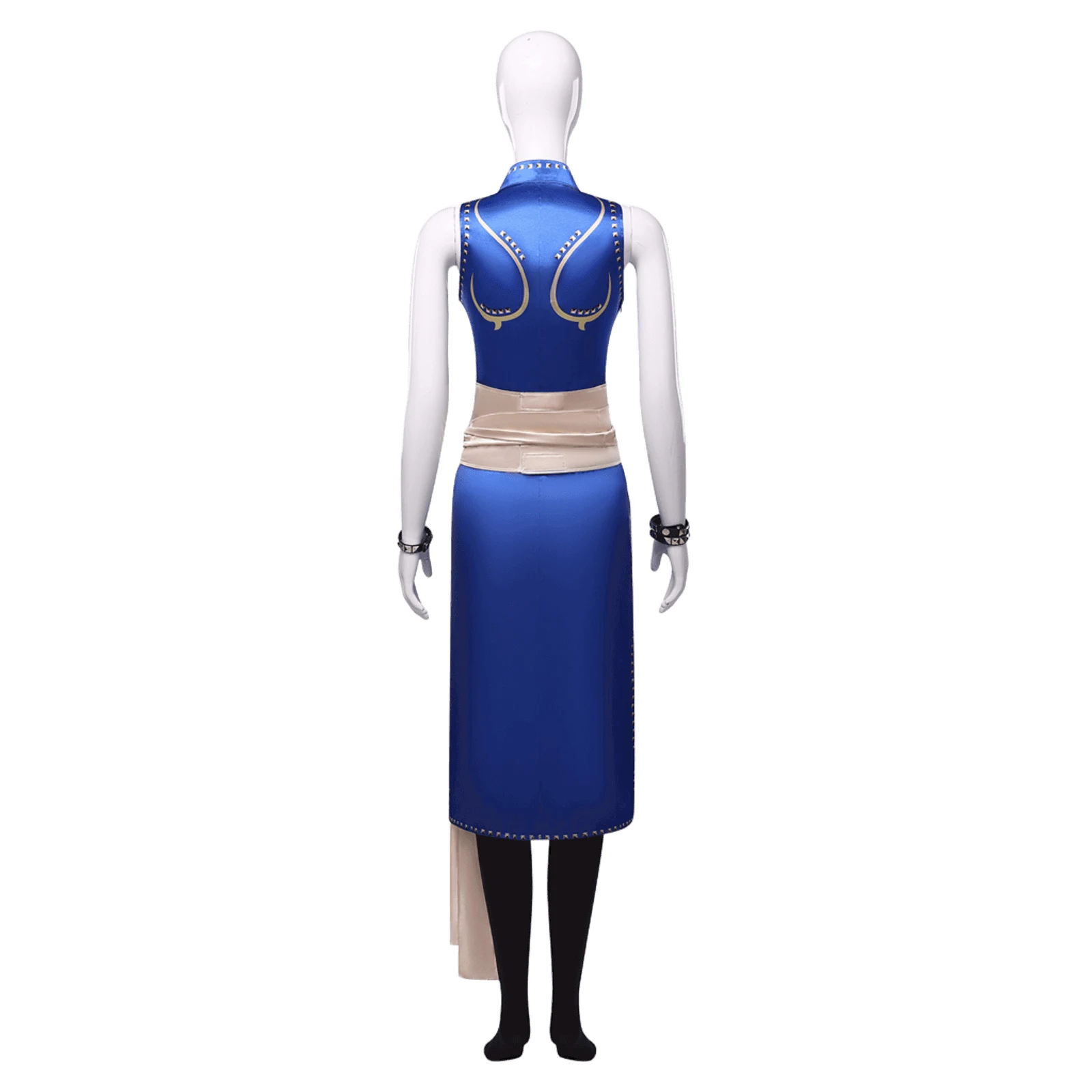 Street Fighter 2026 Chun-Li Cosplay Costume Movie Version Female Blue Fighter Outfit Game Character Halloween Convention Party view 3