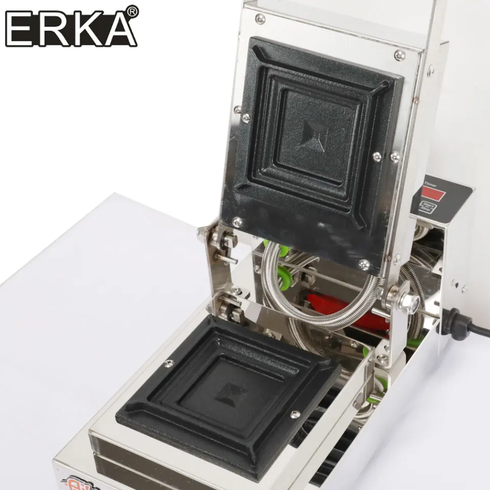 ERKA 핫프레스 샌드위치 메이커 사각 샌드위치 그릴러 논스틱 양면 가열 토스터 아침 버거 토스티 메이커