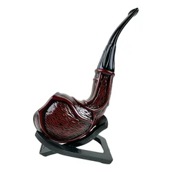 Durable Wood Looked Smoking Pipe Tobacco Cigarettes Cigar Elegant Rustic Design Pipes Enchase Vintage Gift