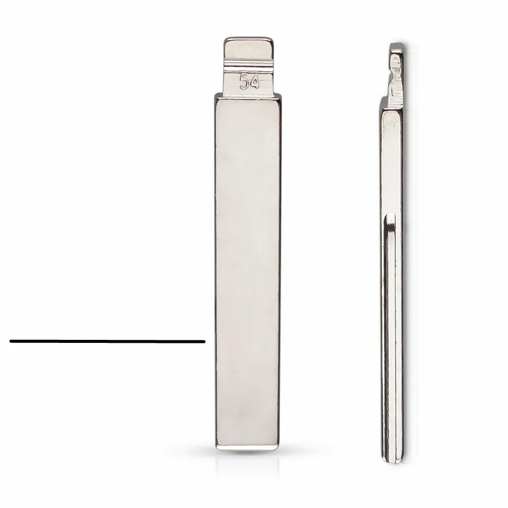 10 pièces clé à distance lame vierge 54 # HU83 pour citroën Peugeot clé de voiture pliante vierge No.54 HCA lame de clé modifiée avec rainure