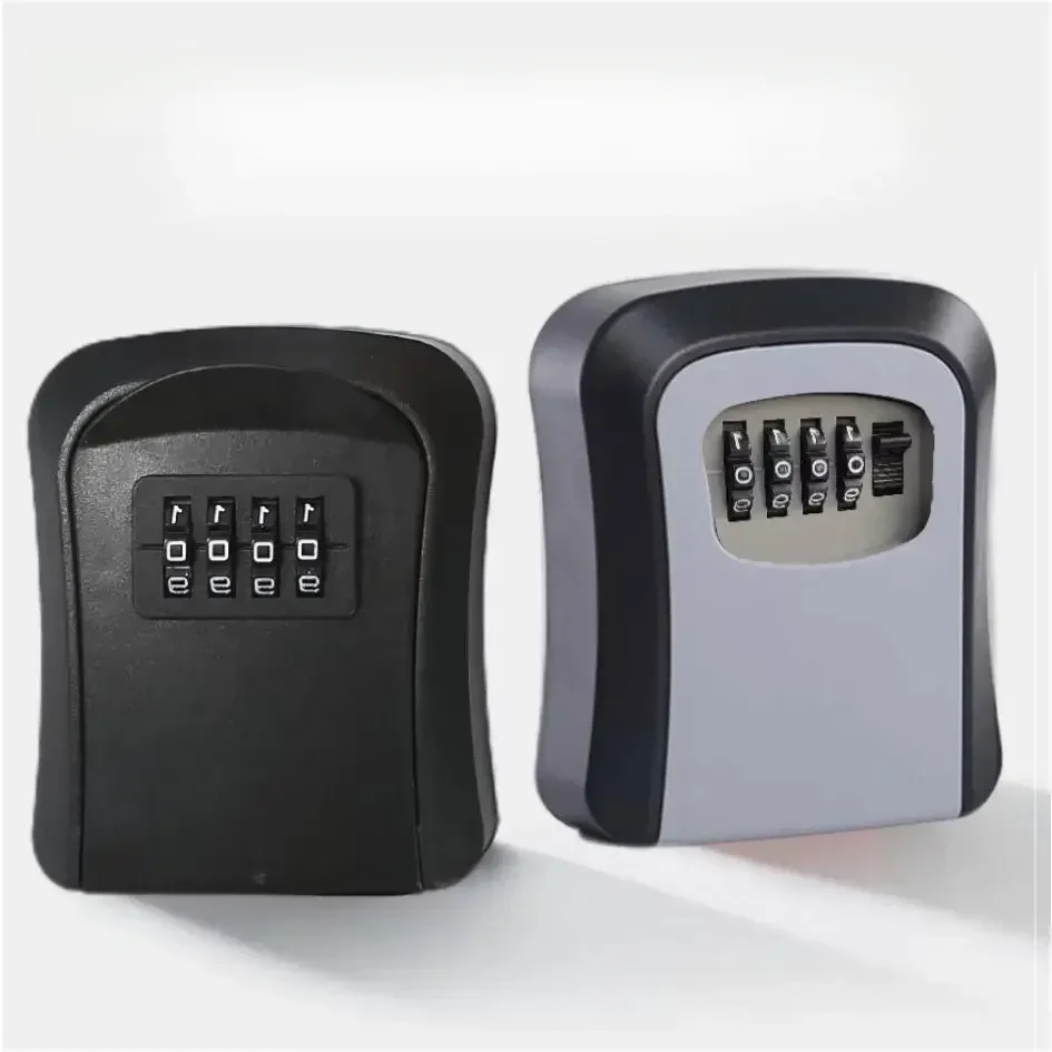 Wall Mounted Key Keeper Combinação Lock, cofre à prova d'água, 4 dígitos senhas, 5 chaves de