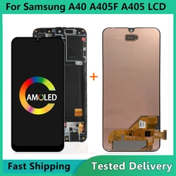 5.9 ''per Samsung A40 2019 A405 Display Touch Screen Digitizer sostituzione per SAMSUNG A405F A405FN A405FM LCD