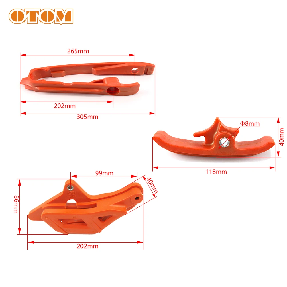 OTOM Motorcycle Chain Guide Chain Slider Up/Below Sliding Guard Kit Tools Motocross Accessories For KTM SX SXF XCF 125 250 450