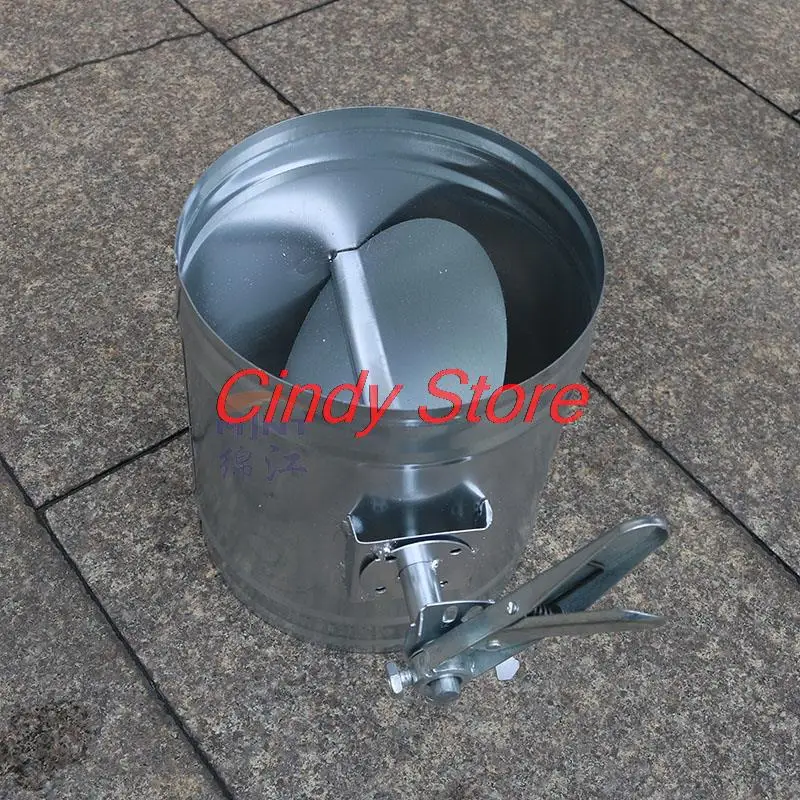 100mm 120mm 150mm 200mm Galvanized iron sheet duct damper manual air volume control valve butterfly valves for spiral duct