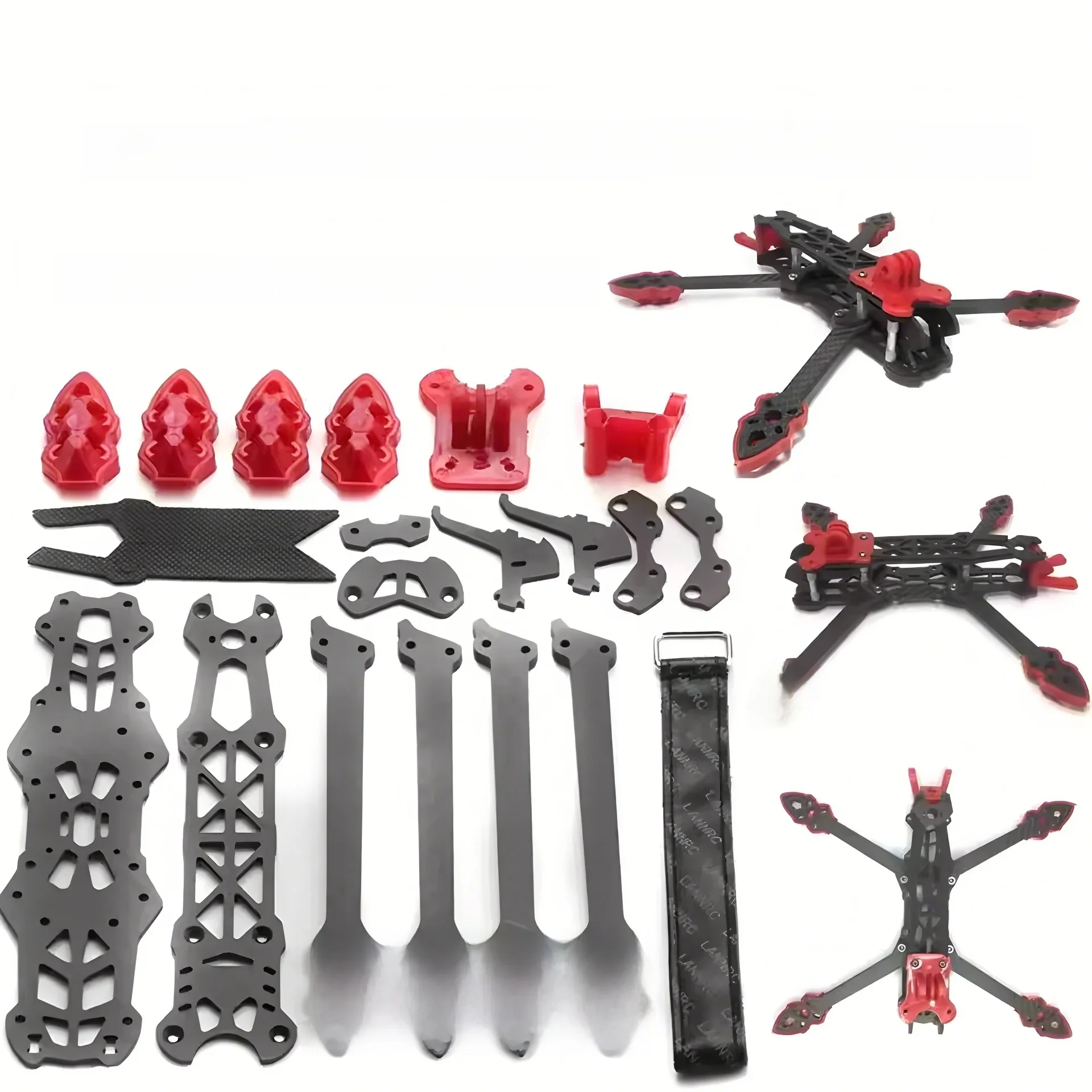 Mark4 5 pouces/225mm 7 pouces/295mm avec bras de 5mm cadre quadrirotor 3K fibre de carbone 5 "/ 7" FPV Freestyle RC Racing Drone avec pièce d'impression