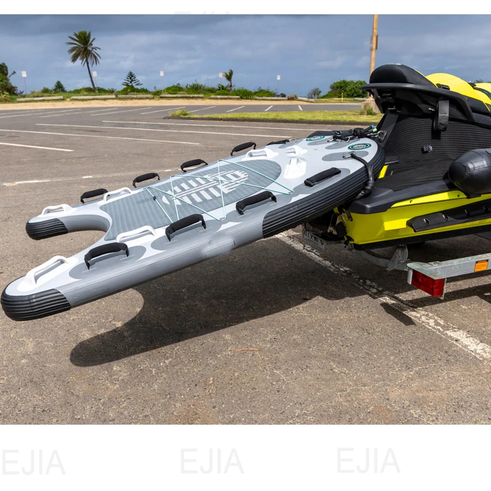 Neuer aufblasbarer Wasserrettungsschlitten, PVC-Jetski-Schlittenbrett mit Drop-Stitle, schnelles Aufblasen, Notfallausrüstung für Seen/Ozeane/Fluss