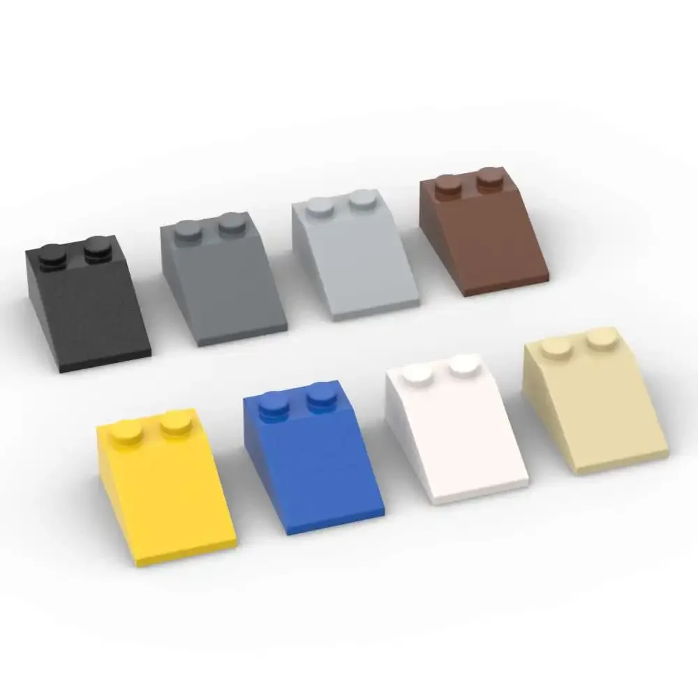 MOC 10 pièces 3298 pente 33 3x2 blocs de construction Kit château maison briques particules Puzzle idée bricolage jouets enfants anniversaire cadeaux de noël