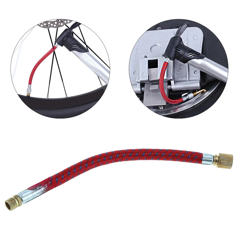 AliExpress NONE 16.5 Copper Plated Air Pump Extension Hose Fit for Road & MTB Bikes, High Pressure Fits Multiple Valves Pump Extension Tube