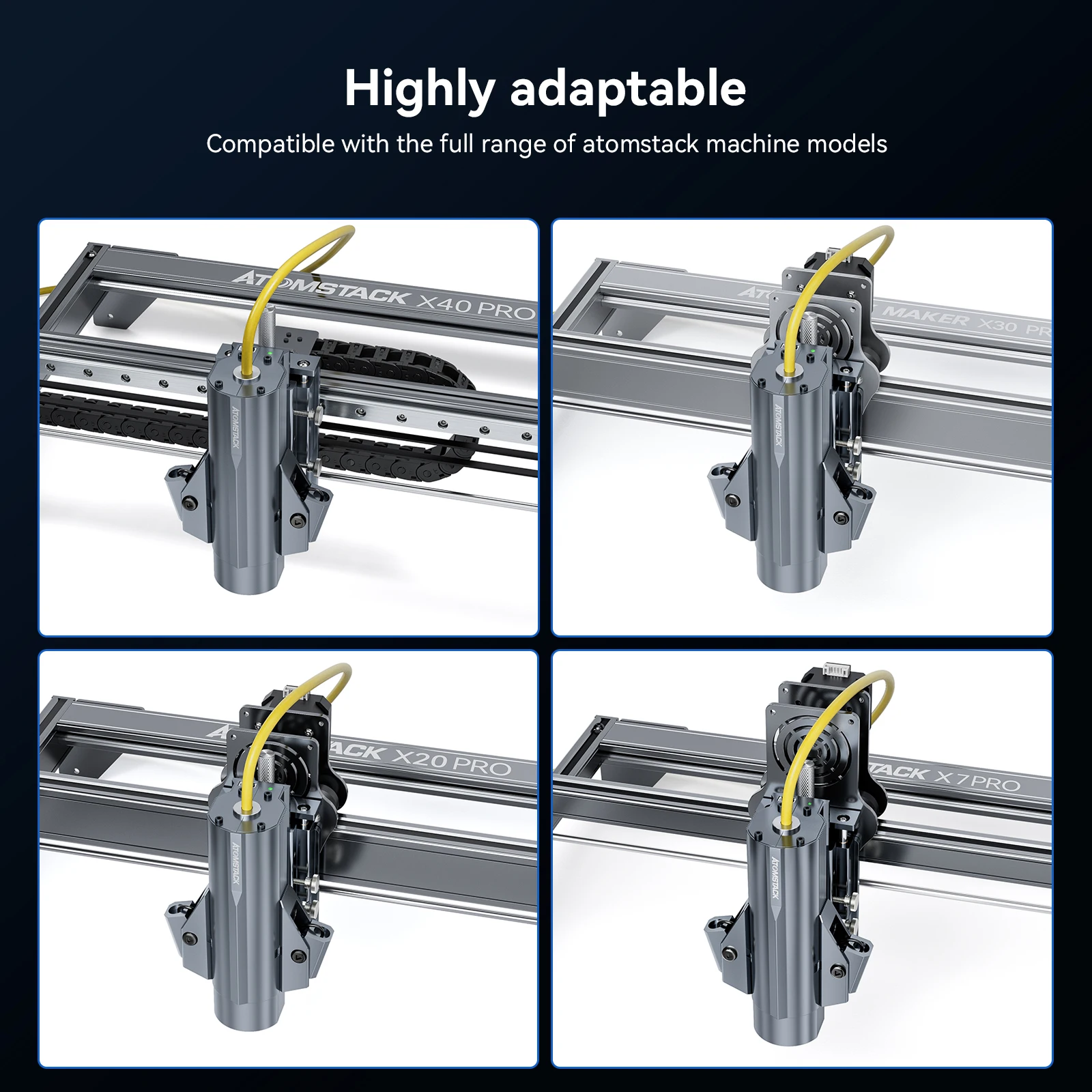 Atomstack MR20 20W Infrared Laser Module 1064nm Pulsed Fiber Laser Module Engraving Wood Plastic Cutting Metal Rust Removal DIY
