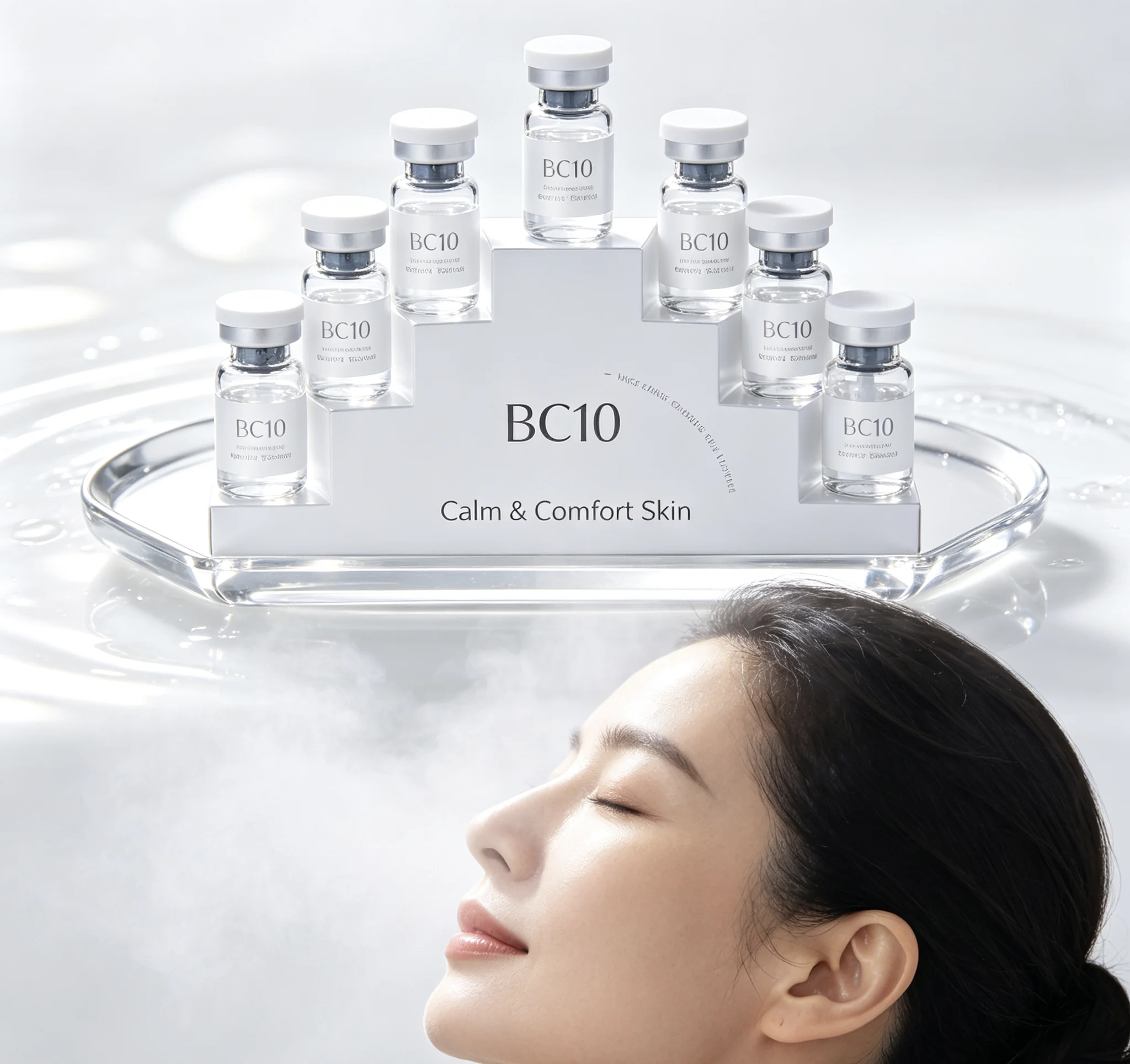 BC Series Freeze-Dried Powder Bottle Set, Moisturizing Facial Essence, Freeze-Dried Powder