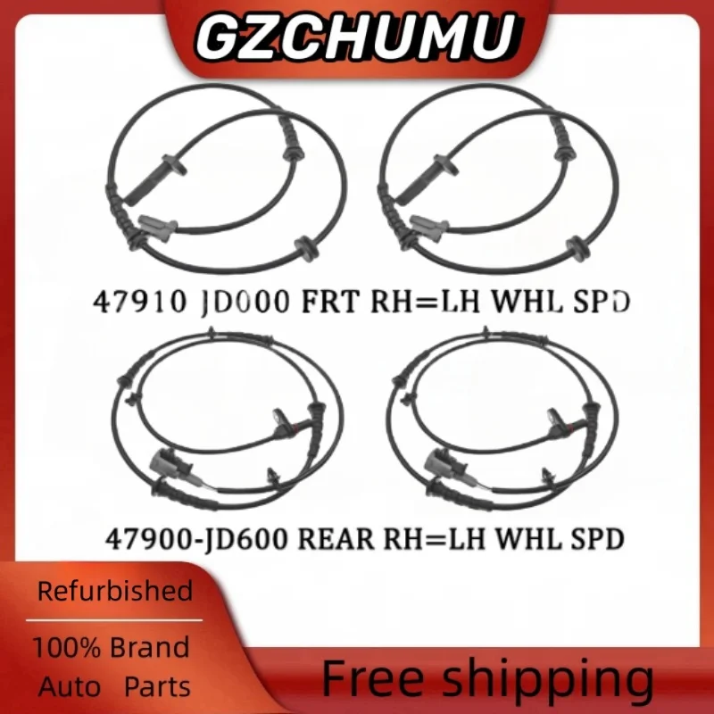 

4WD передний и задний L = R датчик скорости колеса ABS 47910JD000 47900JD600 для Nissan Dualis Qashqai +2 J10 JJ10 2,0 DCI 2007-2013