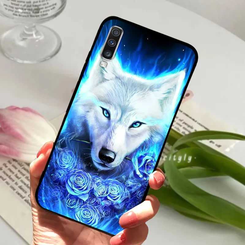 For Samsung Galaxy A70 Case Cool Animal Cover Soft Silicone Shockproof Phone Case For Samsung A70 A 70 A705F Coque Bumper Fundas