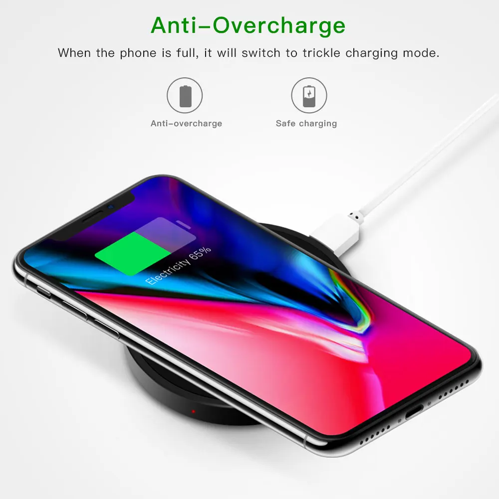 Universal Mini Pocket Wireless Charging Pad for iPhone 5s 6s 7 8 11 12 13 Oi Wireless Charger for Xiaomi Samsung Huawei