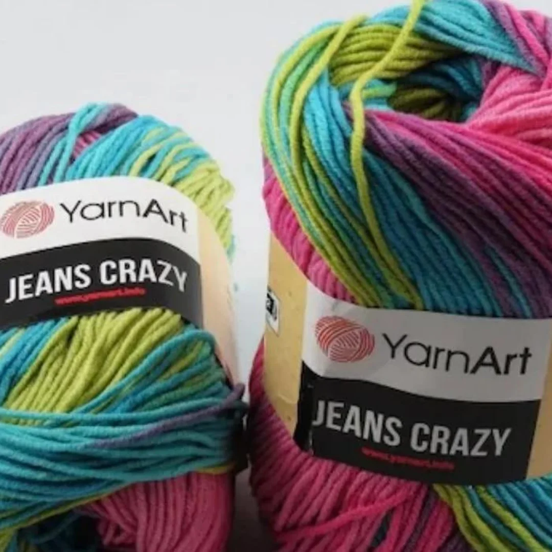 Yarnart Jeans Crazy Soft Cotton Yarn for Hand Knitting Crochet Thread DIY Amigurumi Knitwear Cardigan Sweater Shawl Home Textile