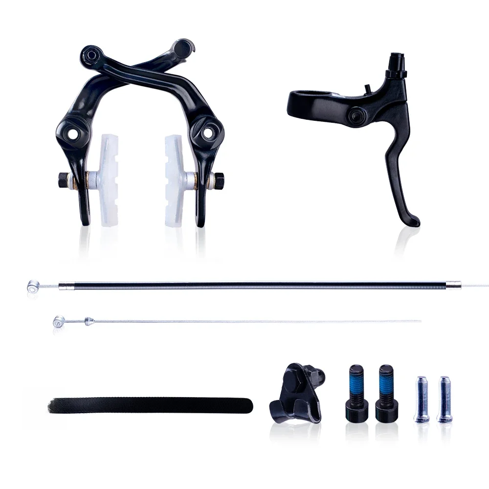 AliExpress NONE Funsea Bicycle Brakes U Brake Kit Bike Accessories Forged Alloy Lever Transparent Pads Inner Outer Housing BMX Parts  Cable