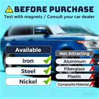 Custom Round Car Magnetic stickers, Can Personalize with Team Logos and Custom Colors, Creative Styles, Strong Magnetic Adhesion 5