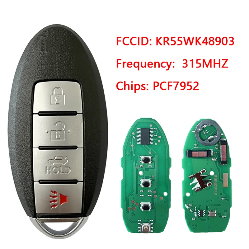 

CN027003 For 2009+ Teana FCC KR55WK48903 315Mhz 267T-5WK48903 auto keyless entry car remote key